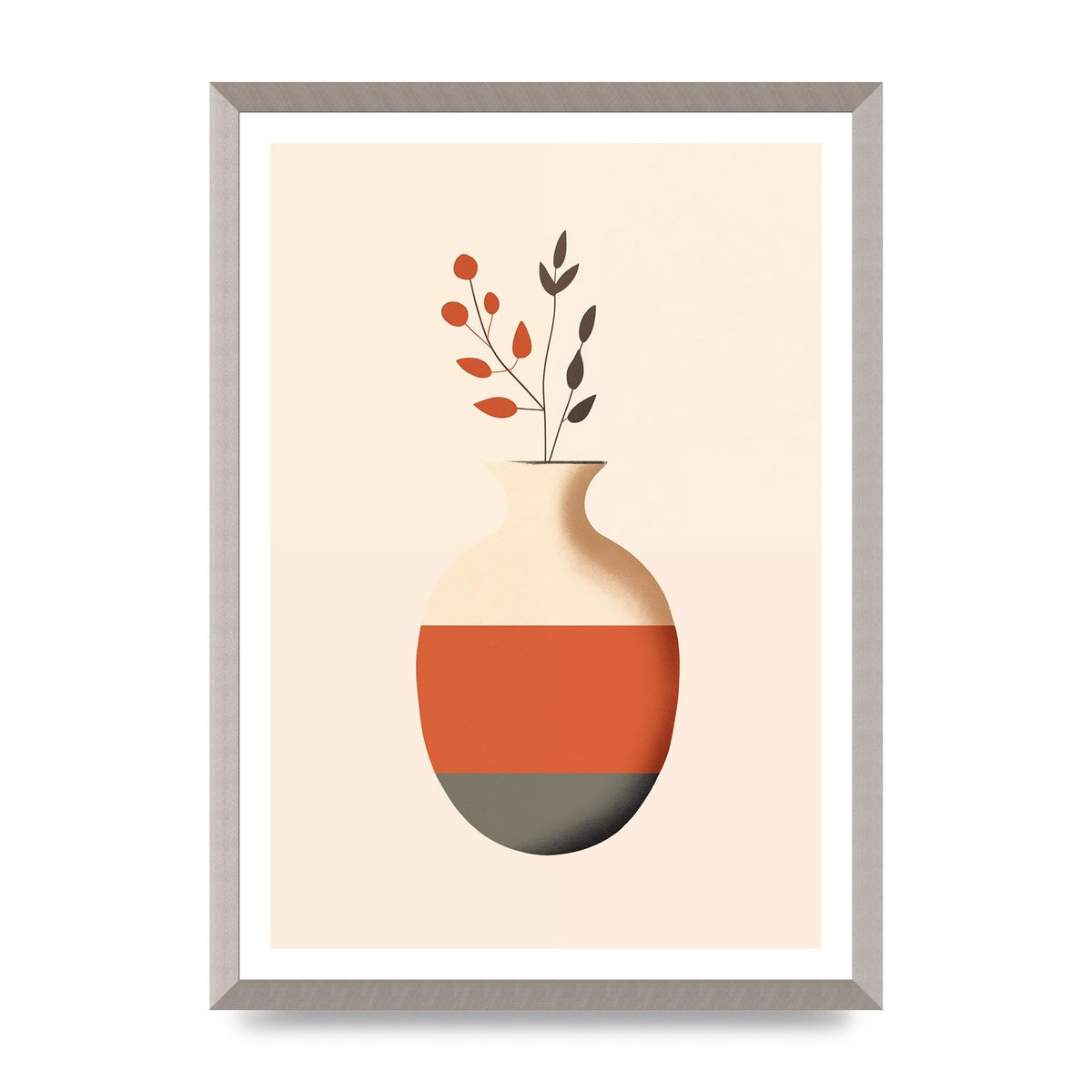Refined Boho Vase in Earthy Tones