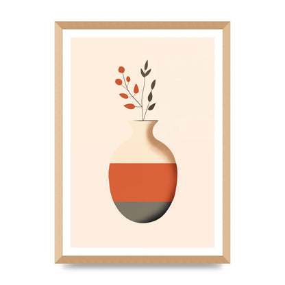 Refined Boho Vase in Earthy Tones