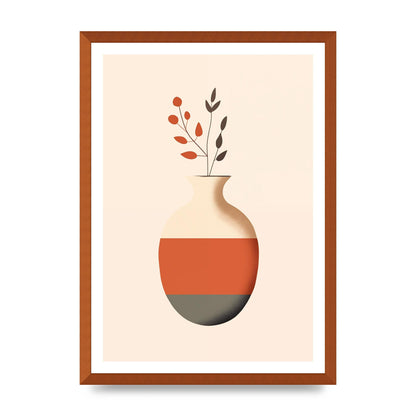 Refined Boho Vase in Earthy Tones