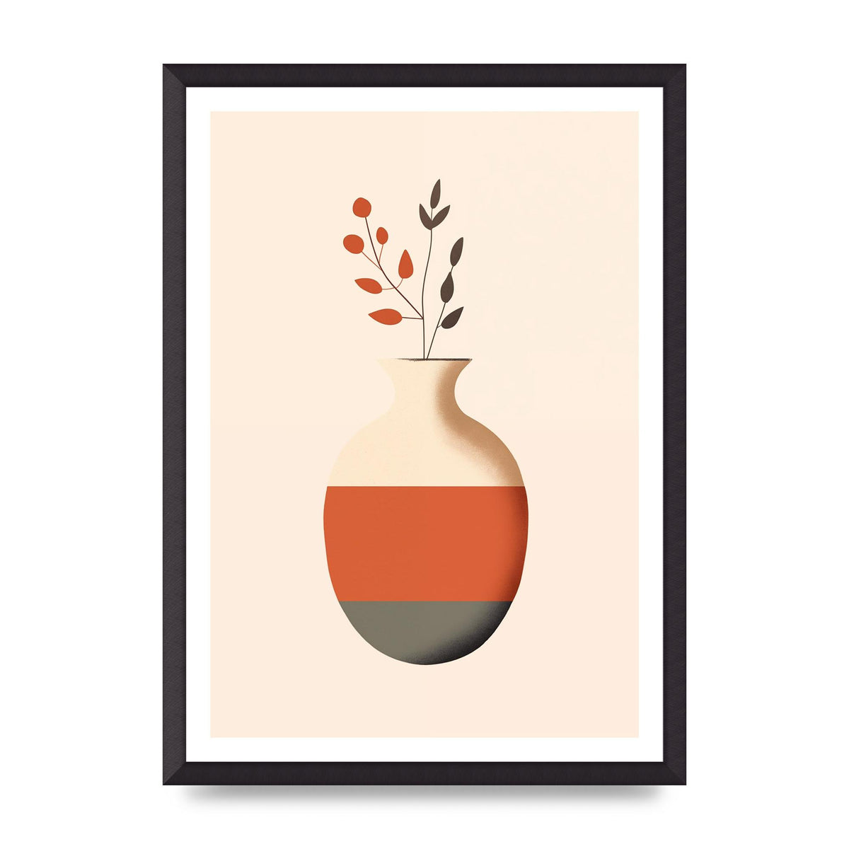 Refined Boho Vase in Earthy Tones