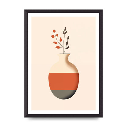 Refined Boho Vase in Earthy Tones