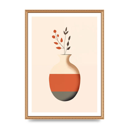Refined Boho Vase in Earthy Tones
