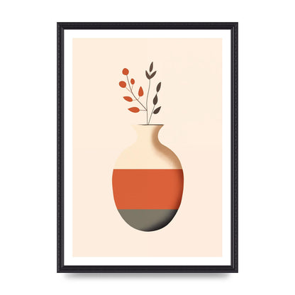 Refined Boho Vase in Earthy Tones