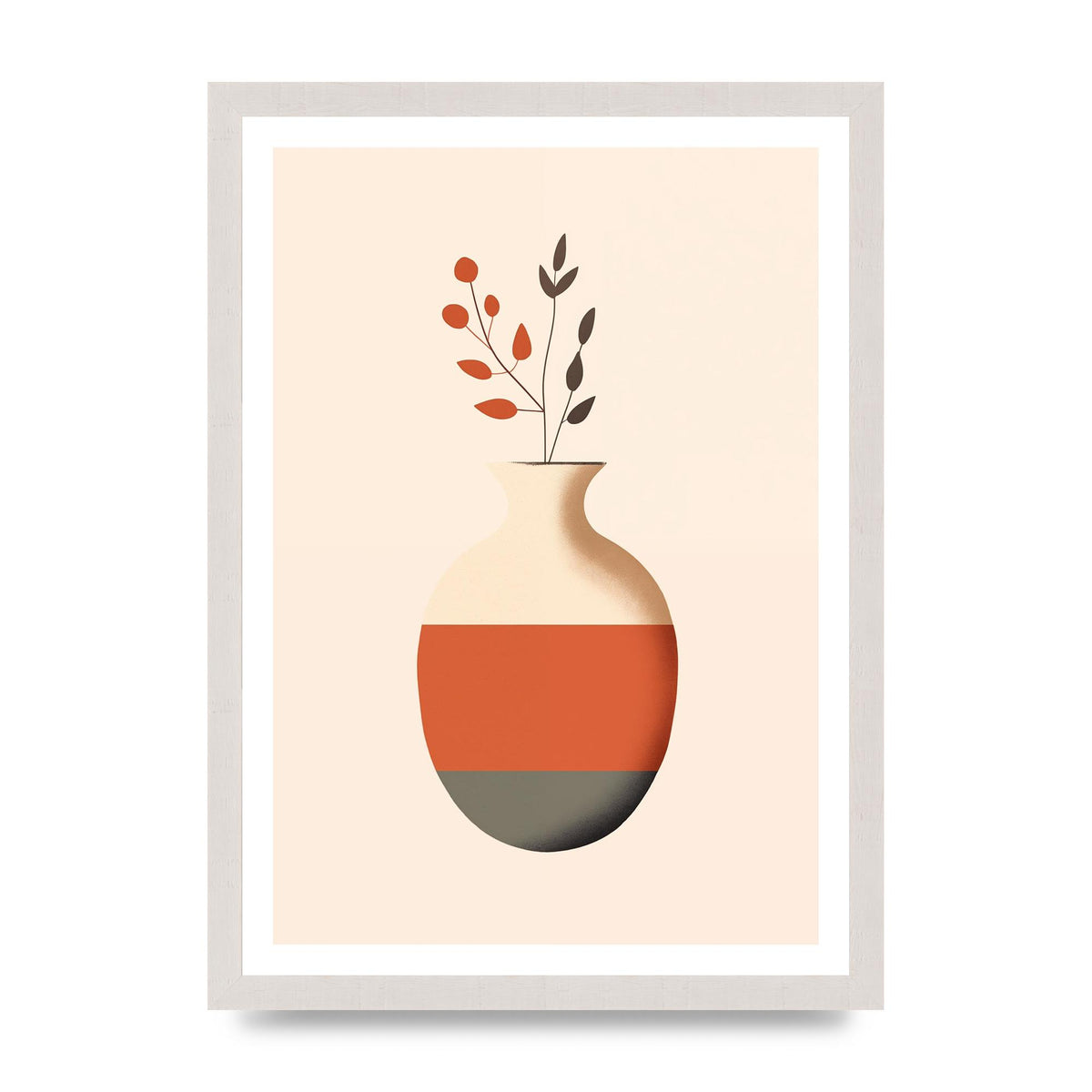 Refined Boho Vase in Earthy Tones