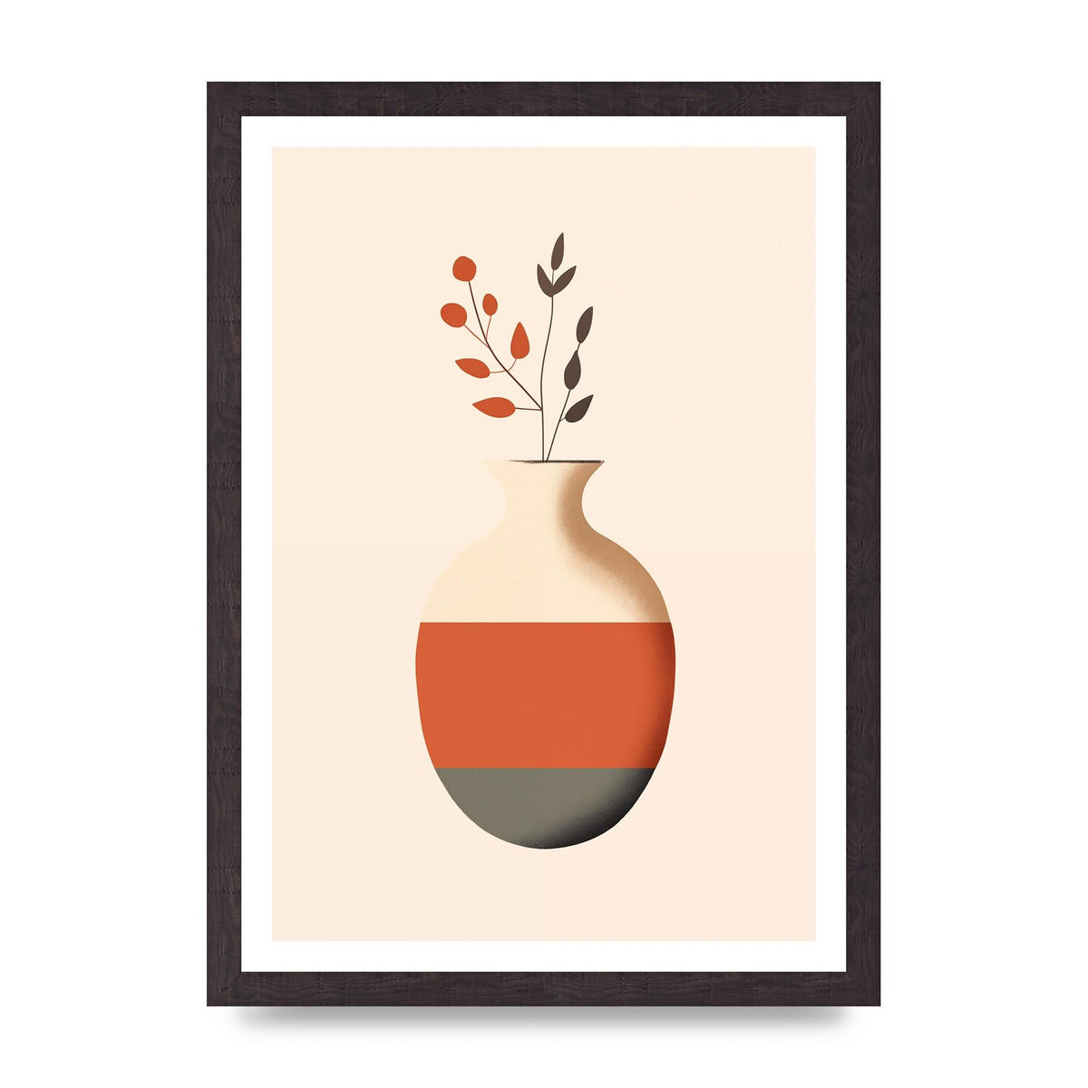 Refined Boho Vase in Earthy Tones