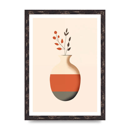 Refined Boho Vase in Earthy Tones