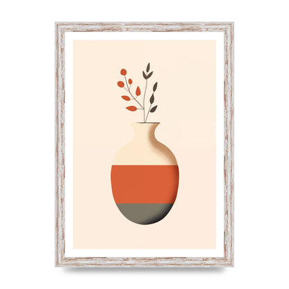 Refined Boho Vase in Earthy Tones