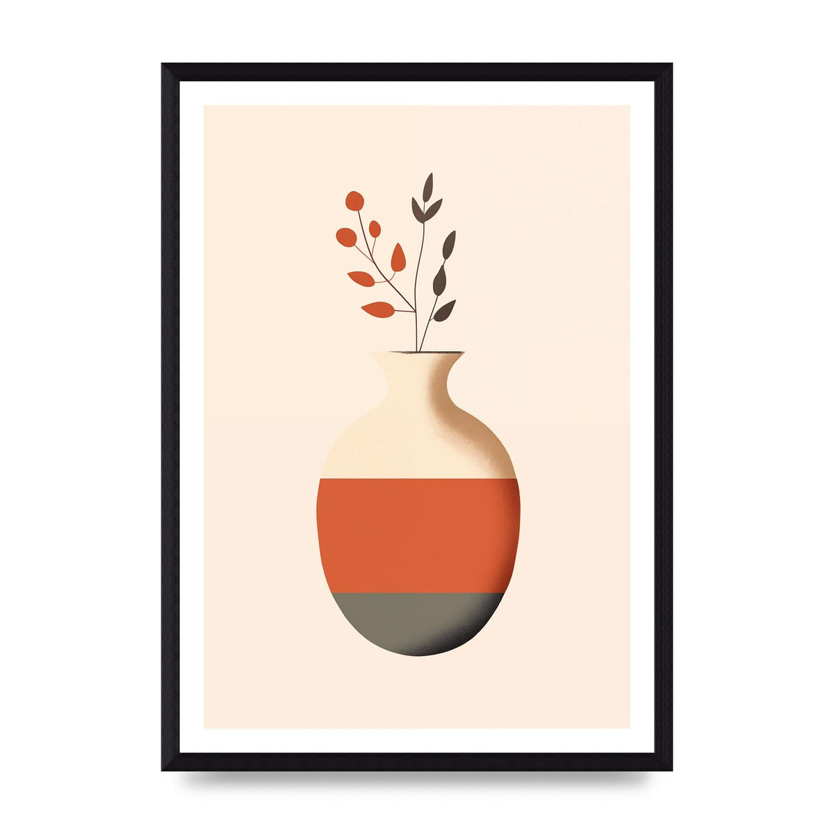 Refined Boho Vase in Earthy Tones