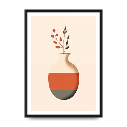 Refined Boho Vase in Earthy Tones