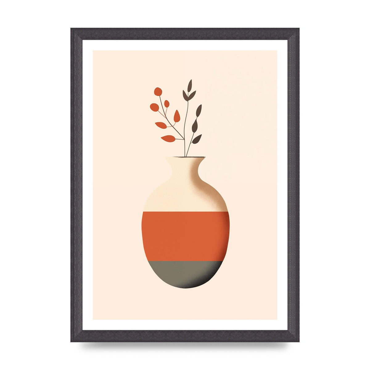 Refined Boho Vase in Earthy Tones