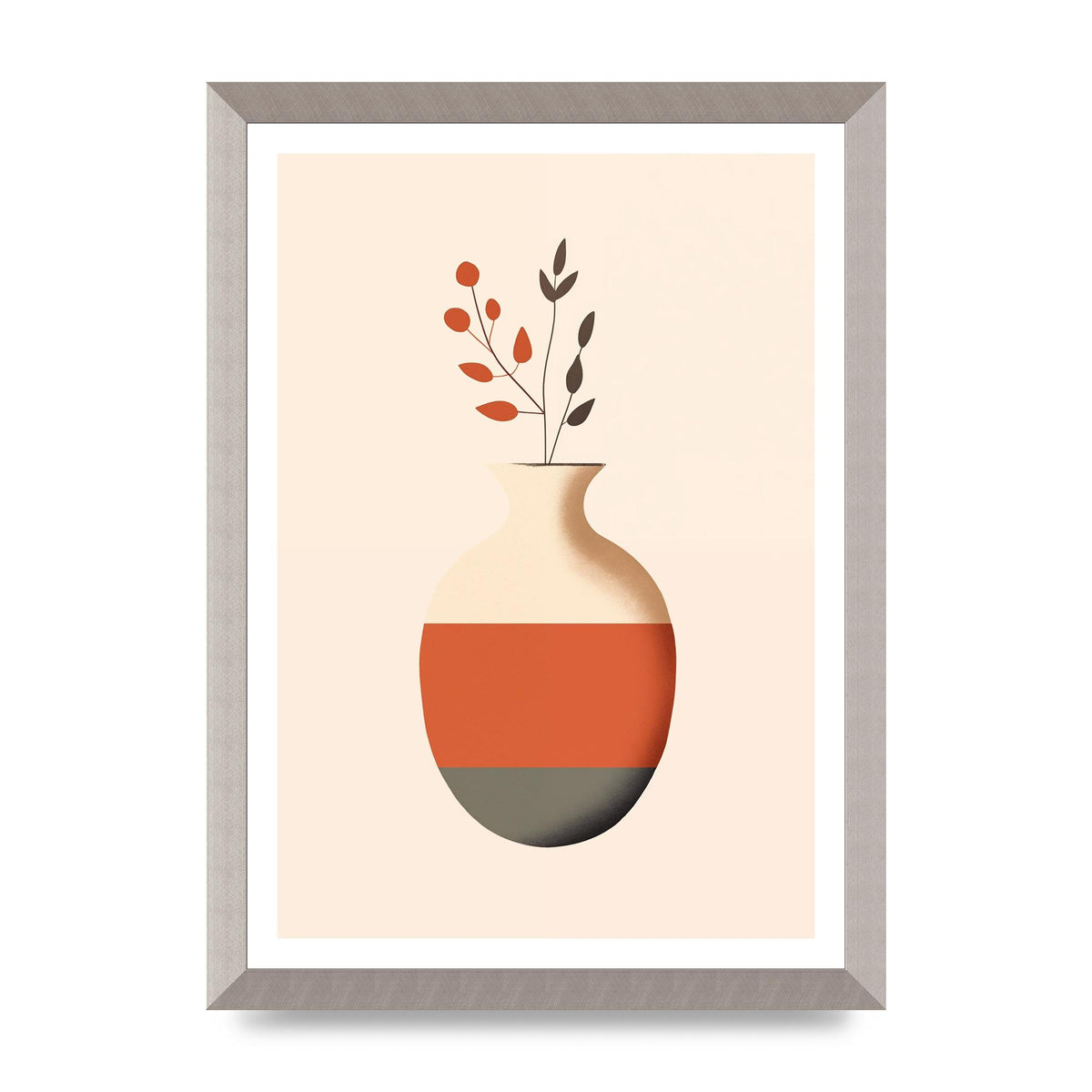 Refined Boho Vase in Earthy Tones