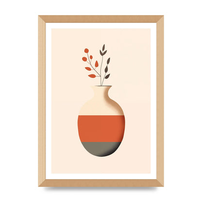 Refined Boho Vase in Earthy Tones