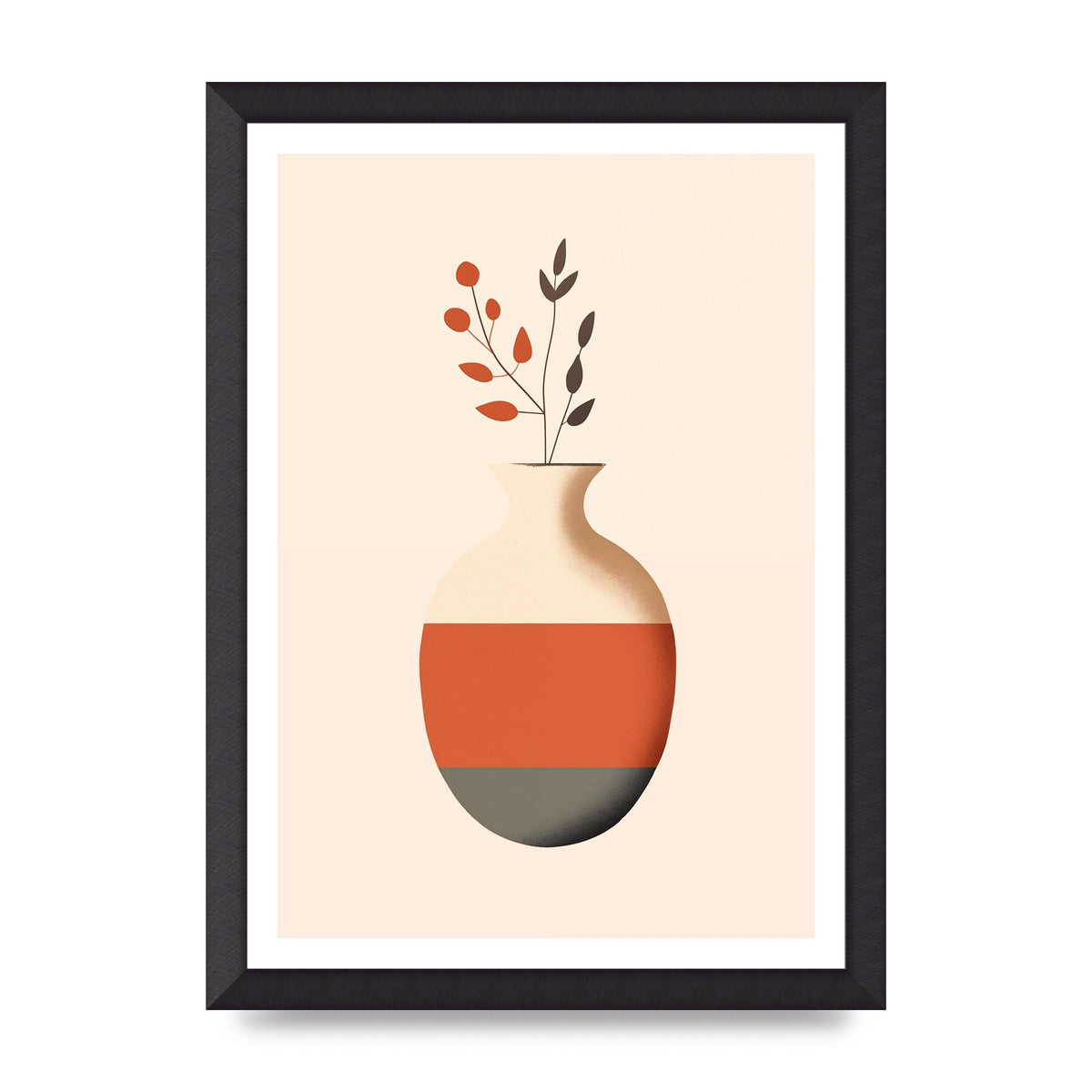Refined Boho Vase in Earthy Tones