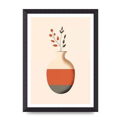 Refined Boho Vase in Earthy Tones