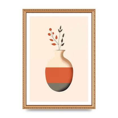 Refined Boho Vase in Earthy Tones