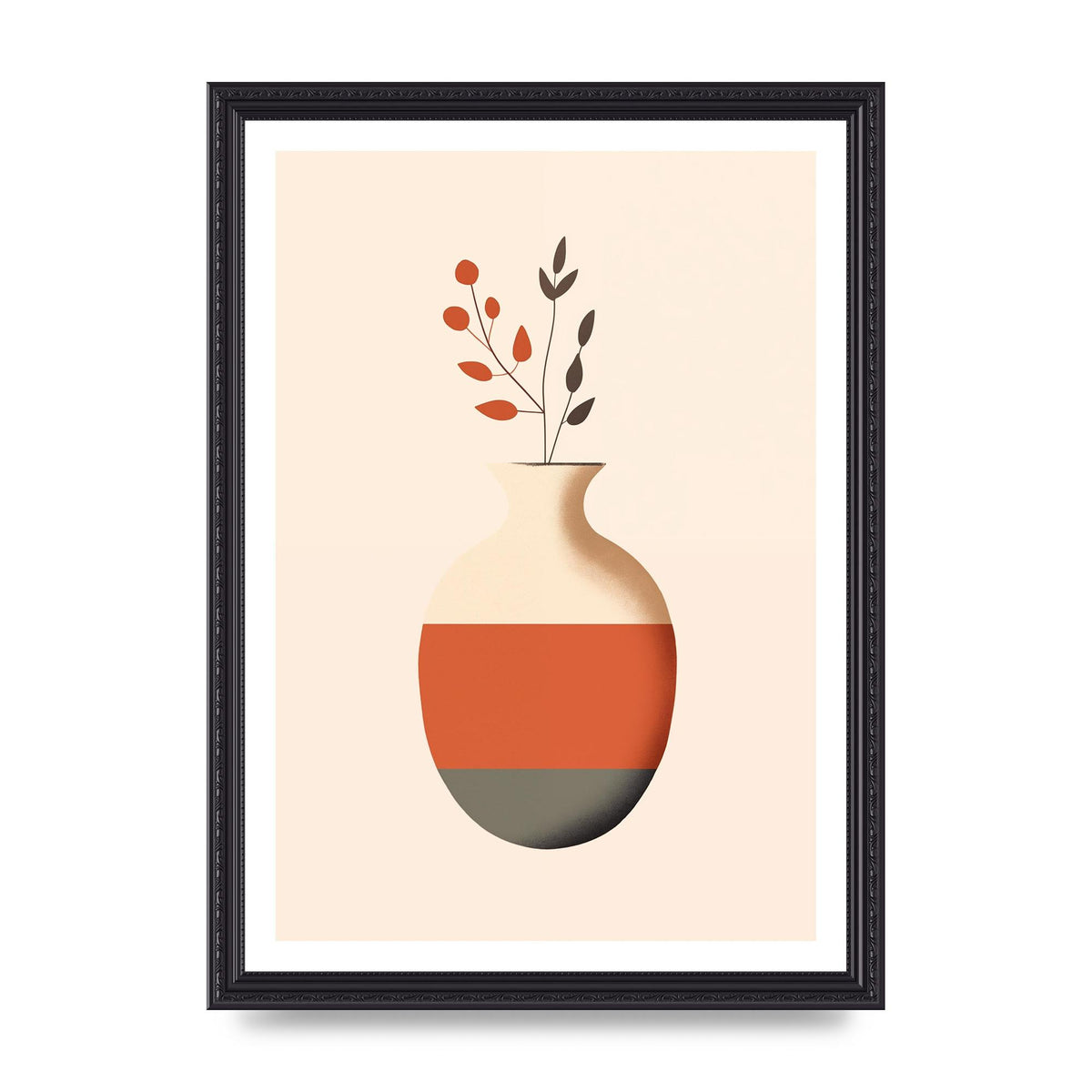 Refined Boho Vase in Earthy Tones