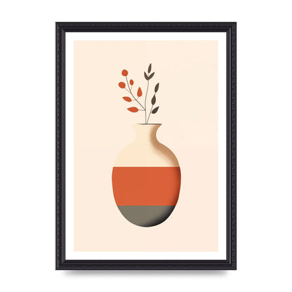 Refined Boho Vase in Earthy Tones