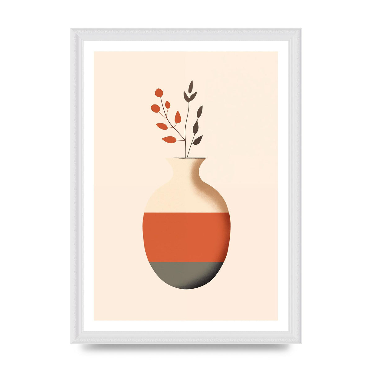 Refined Boho Vase in Earthy Tones