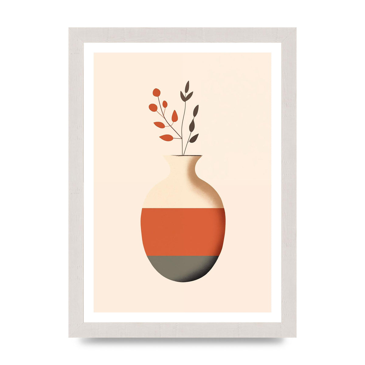 Refined Boho Vase in Earthy Tones