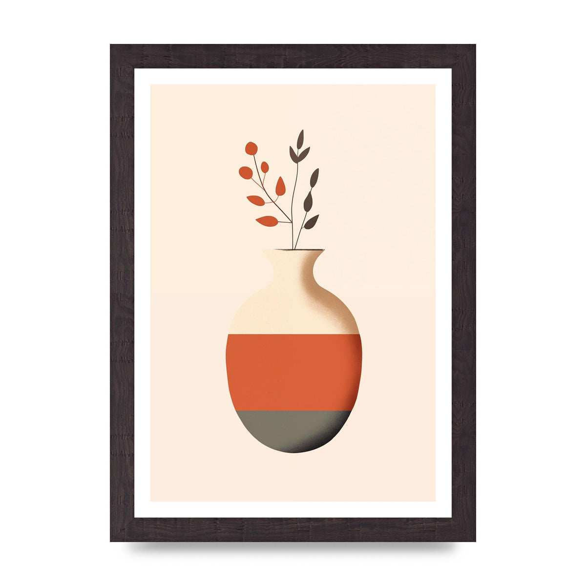 Refined Boho Vase in Earthy Tones