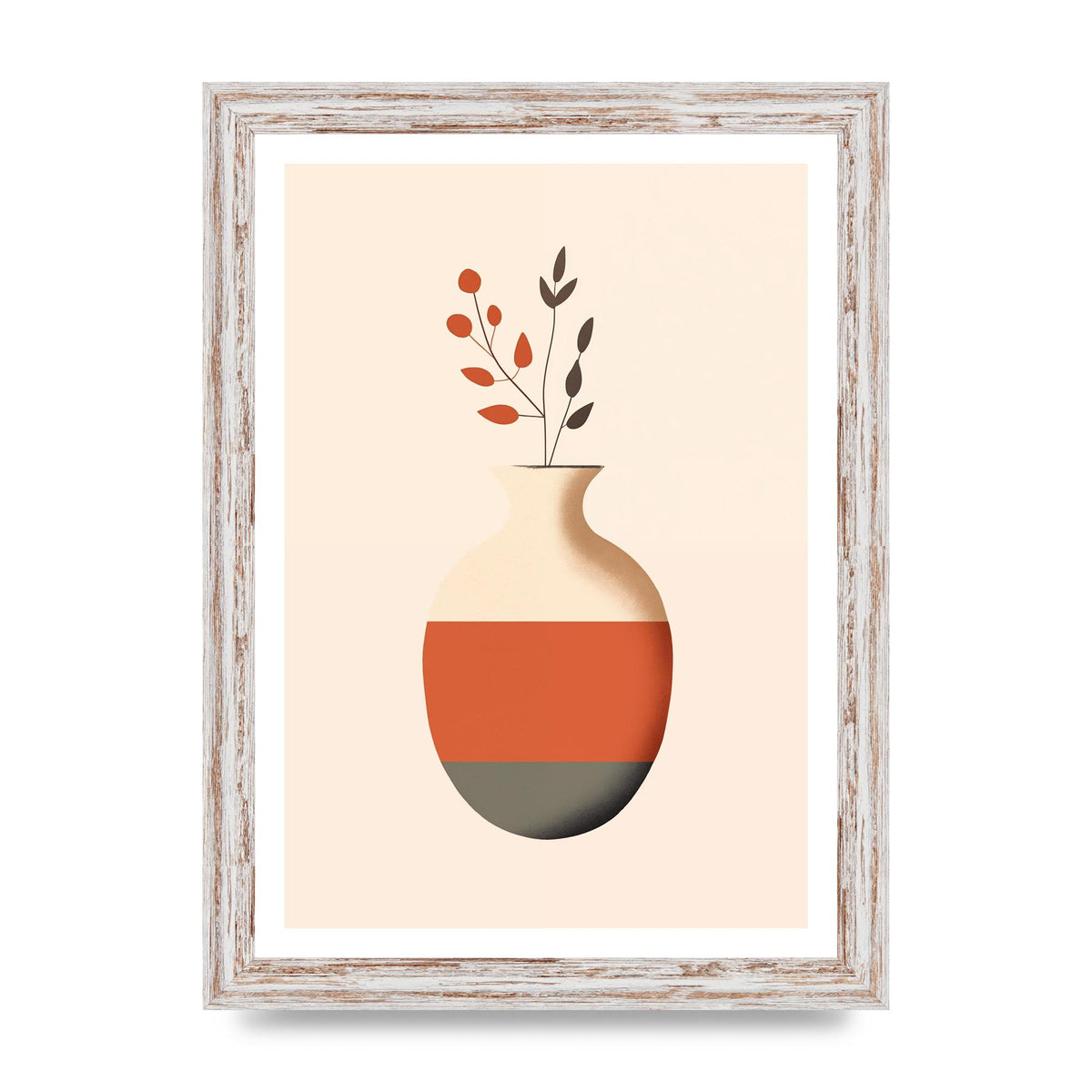 Refined Boho Vase in Earthy Tones