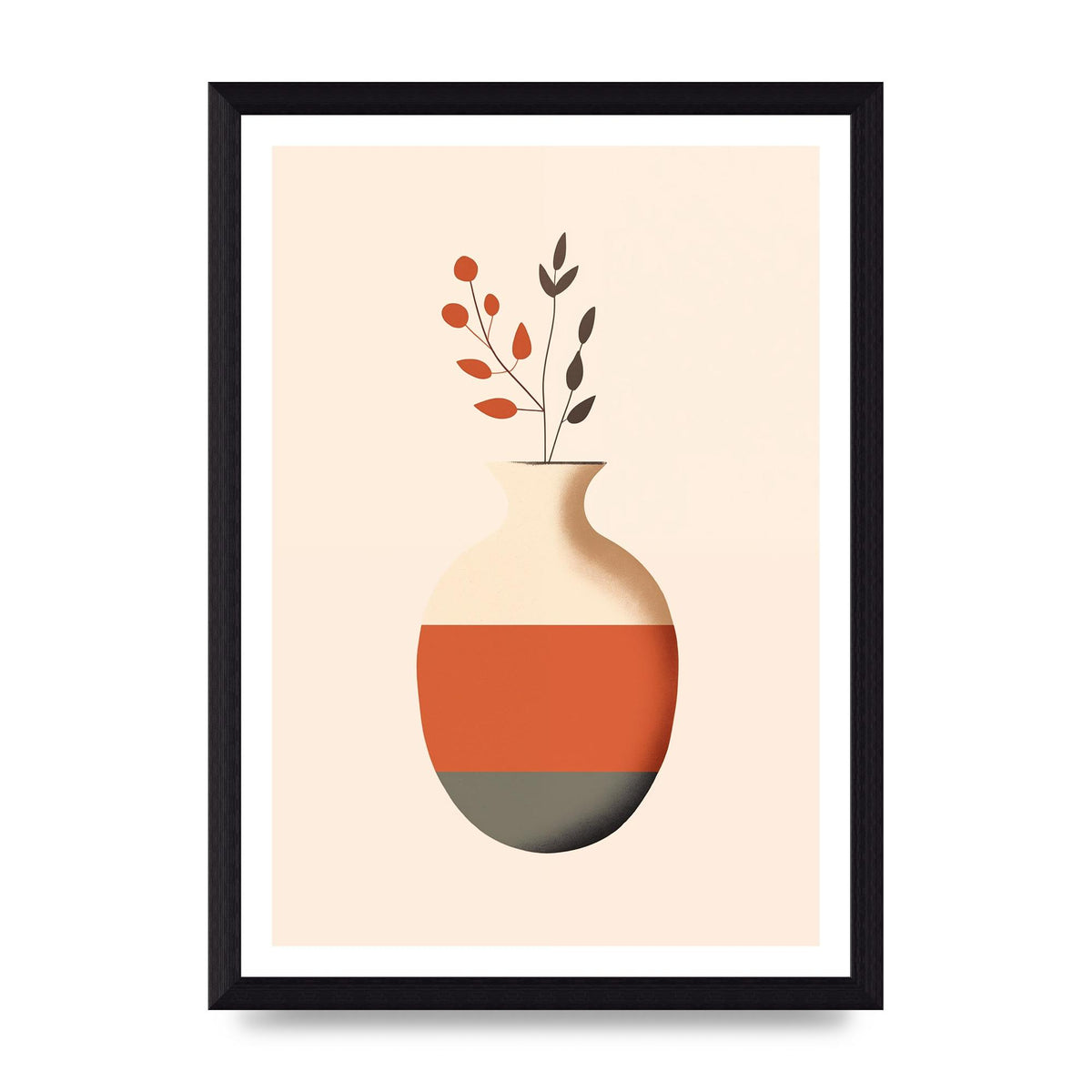 Refined Boho Vase in Earthy Tones