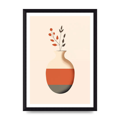 Refined Boho Vase in Earthy Tones