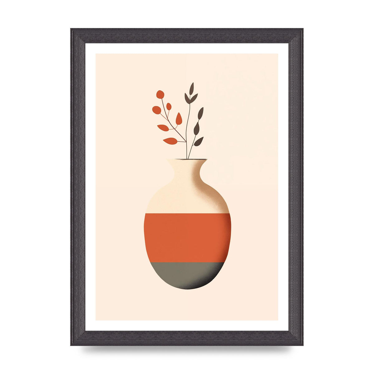 Refined Boho Vase in Earthy Tones