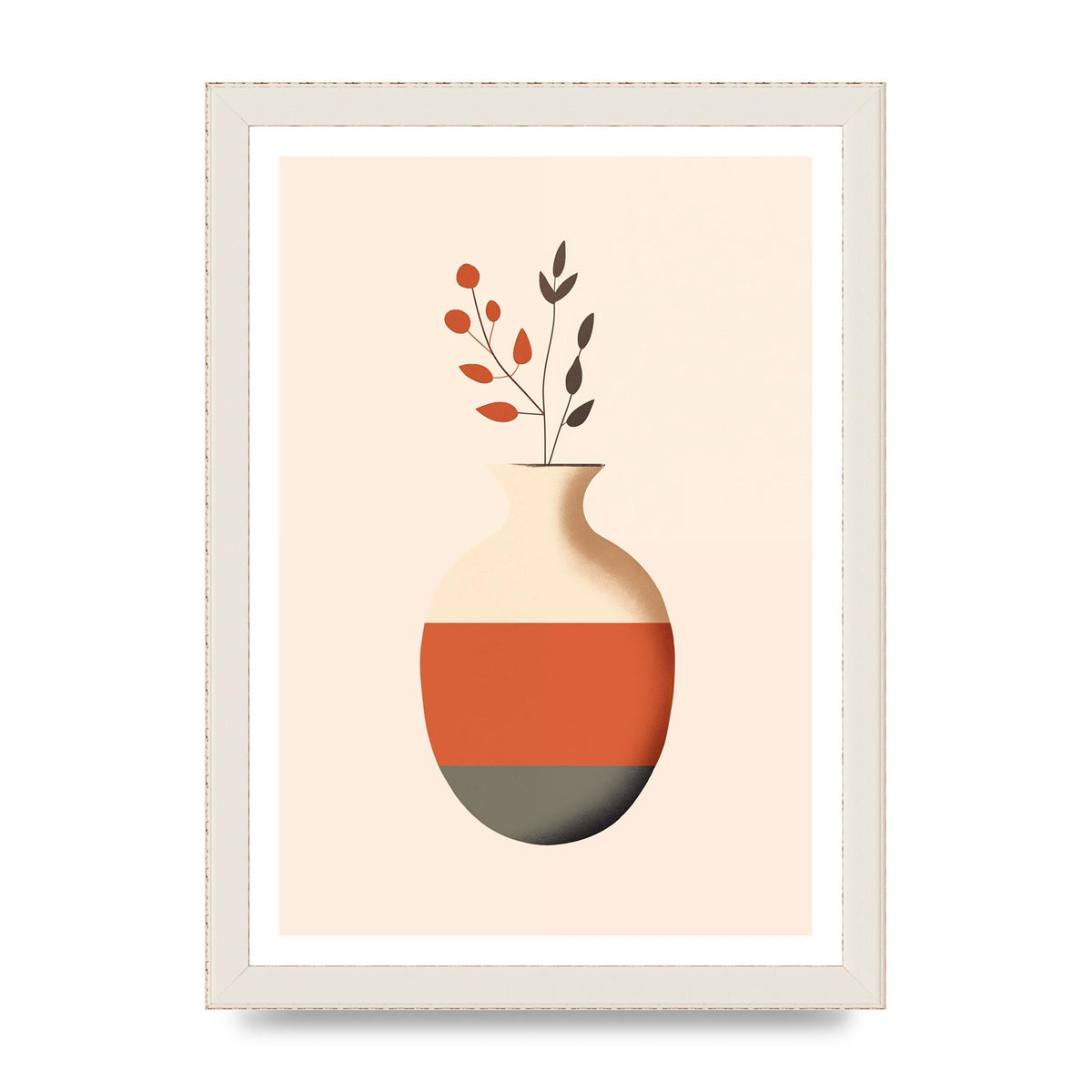 Refined Boho Vase in Earthy Tones