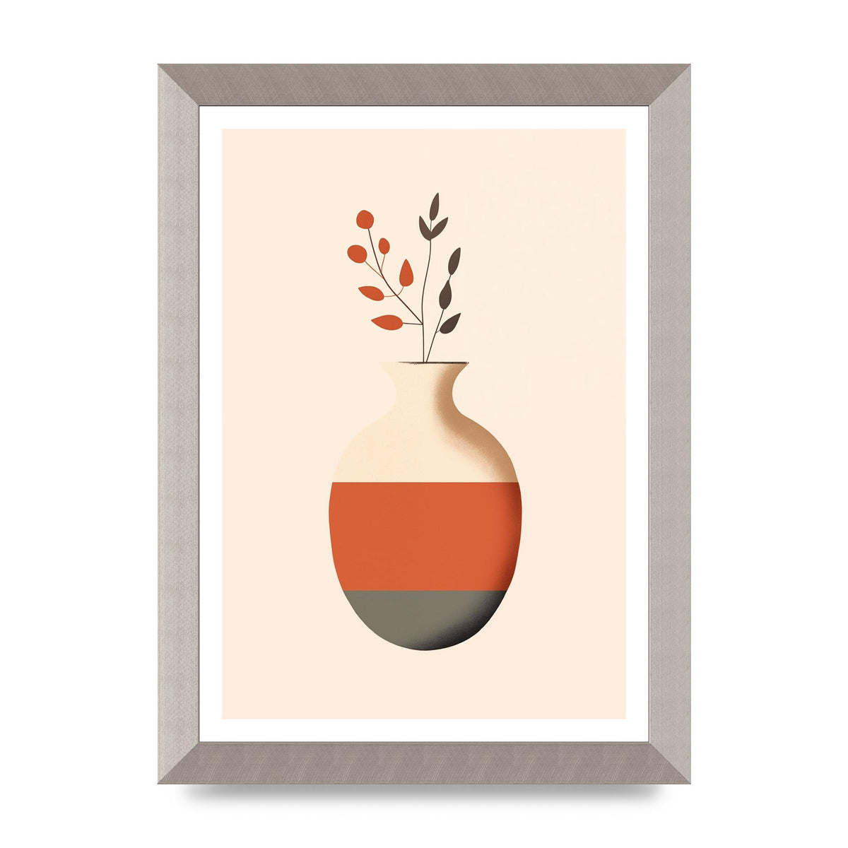 Refined Boho Vase in Earthy Tones