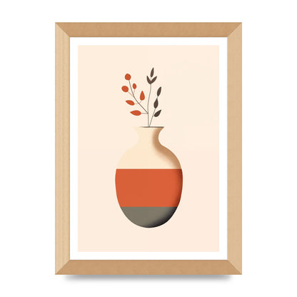 Refined Boho Vase in Earthy Tones