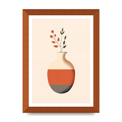 Refined Boho Vase in Earthy Tones