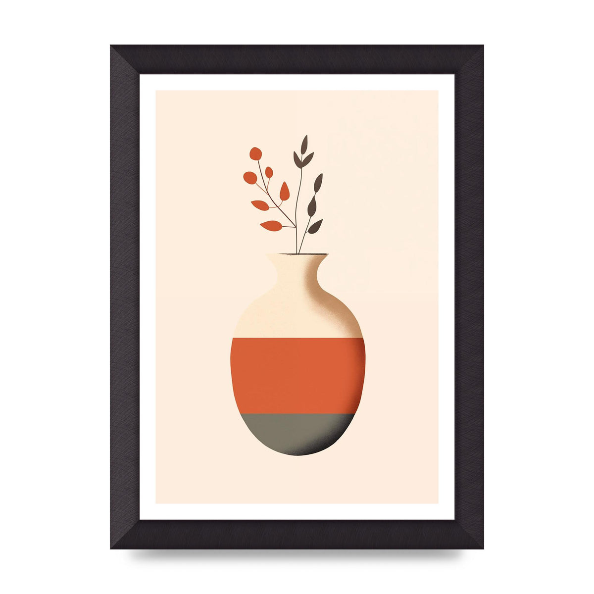 Refined Boho Vase in Earthy Tones