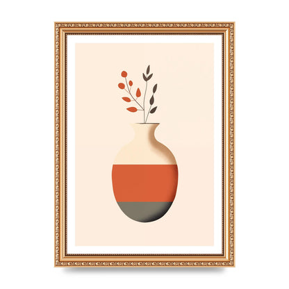 Refined Boho Vase in Earthy Tones