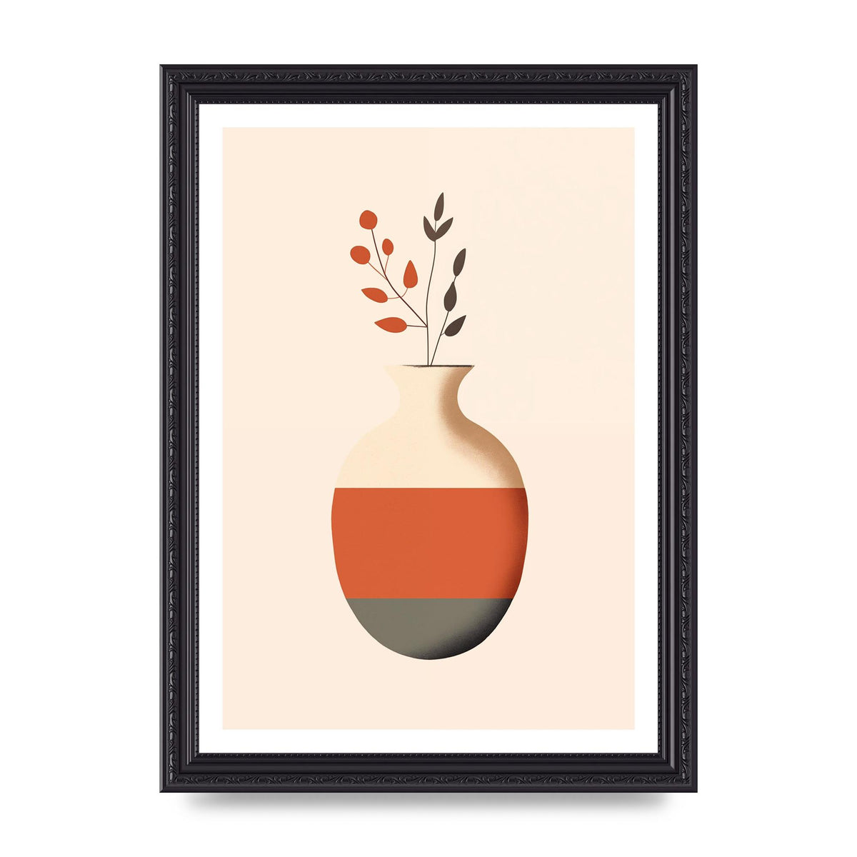 Refined Boho Vase in Earthy Tones