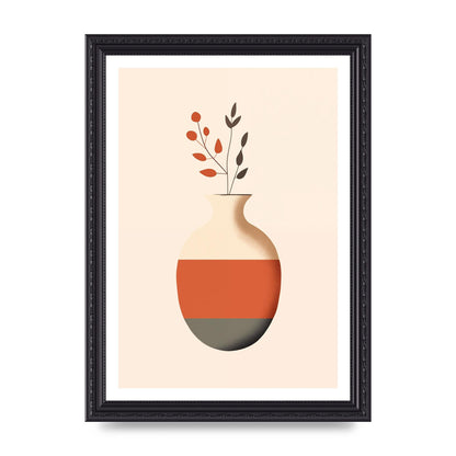 Refined Boho Vase in Earthy Tones