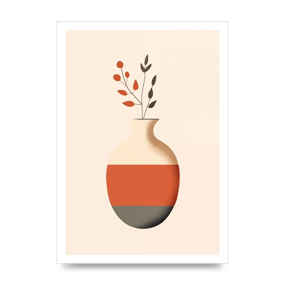 Refined Boho Vase in Earthy Tones