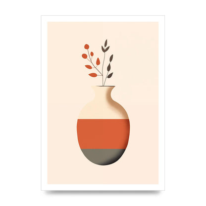 Refined Boho Vase in Earthy Tones