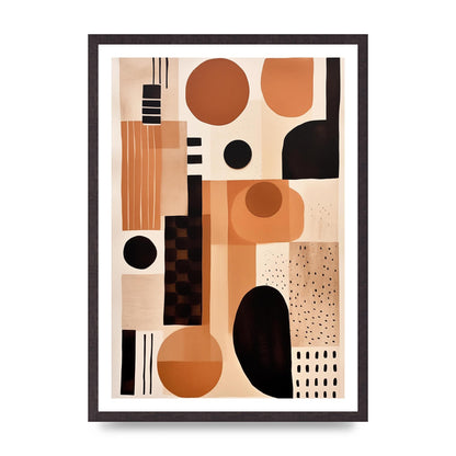 Cream Boho Abstraction Minimalist Art