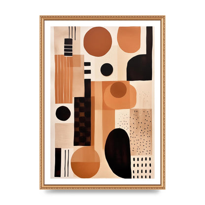 Cream Boho Abstraction Minimalist Art