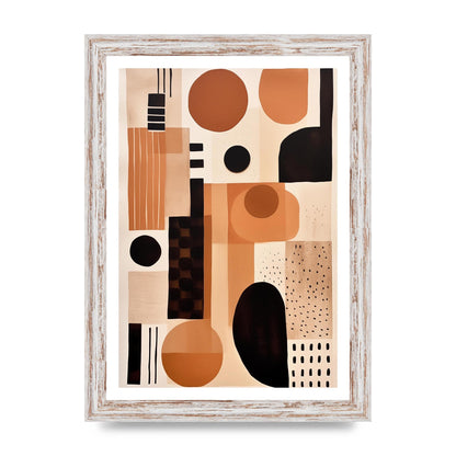 Cream Boho Abstraction Minimalist Art