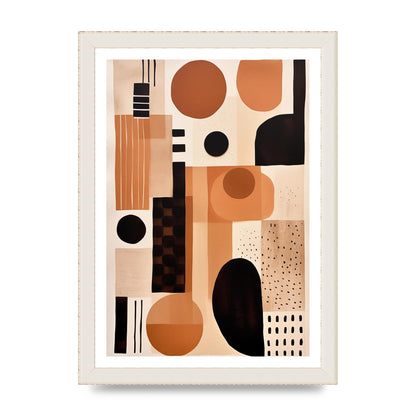 Cream Boho Abstraction Minimalist Art