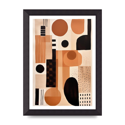 Cream Boho Abstraction Minimalist Art