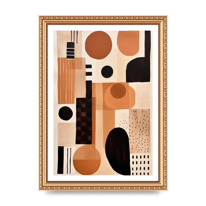 Cream Boho Abstraction Minimalist Art