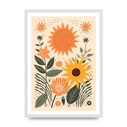 Celestial Boho Calm Sun and Moon Art