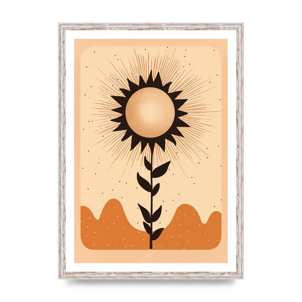 Sunrise Serenity Minimalist Boho Sun