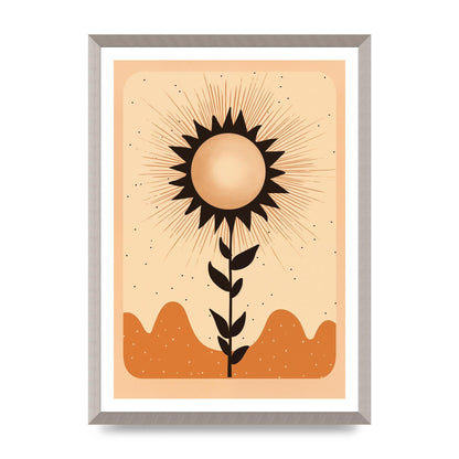 Sunrise Serenity Minimalist Boho Sun