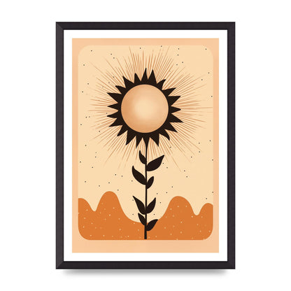 Sunrise Serenity Minimalist Boho Sun