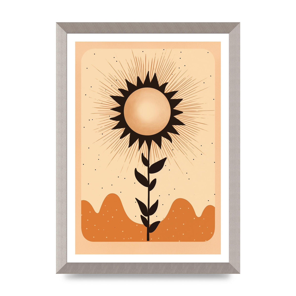 Sunrise Serenity Minimalist Boho Sun