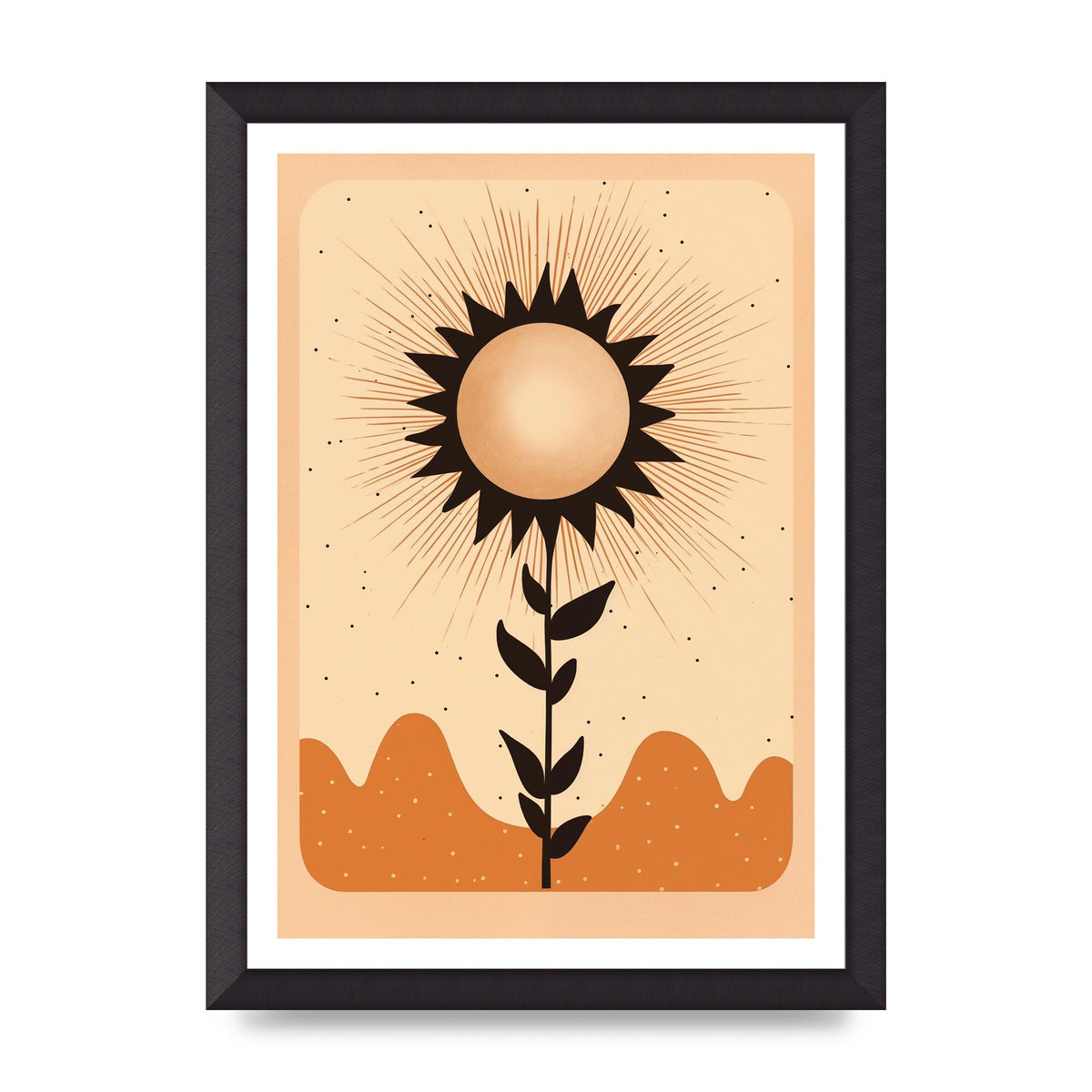 Sunrise Serenity Minimalist Boho Sun
